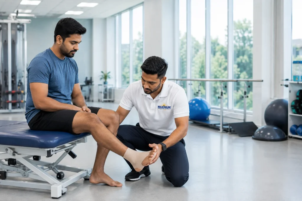 Physical therapy for ankle surgery rehabilitation and recovery