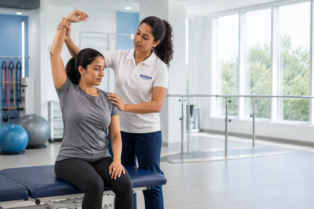 Physical therapy for frozen shoulder treatment and pain relief
