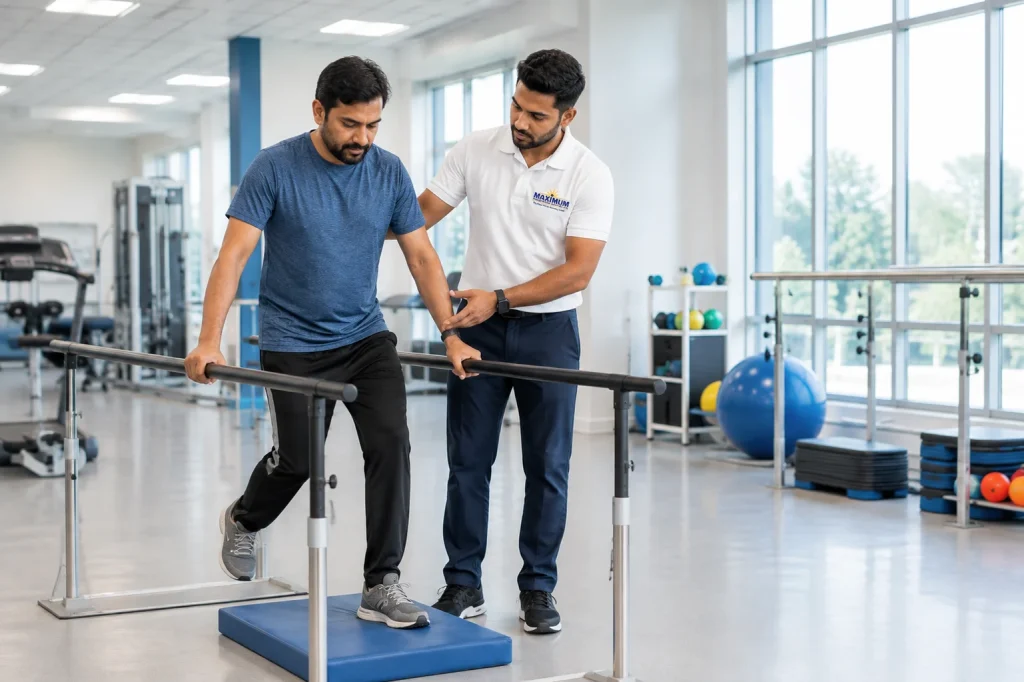 Physical therapy for multiple sclerosis rehabilitation and mobility