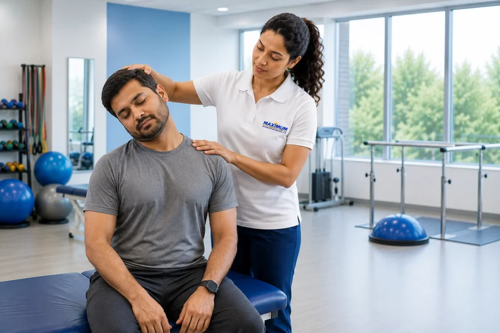 Physical therapy for neck pain treatment and relief