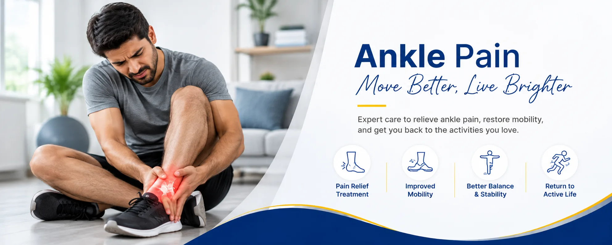 Physical therapy for ankle pain treatment in Evergreen Park, IL, Munster, IN and South Chicago