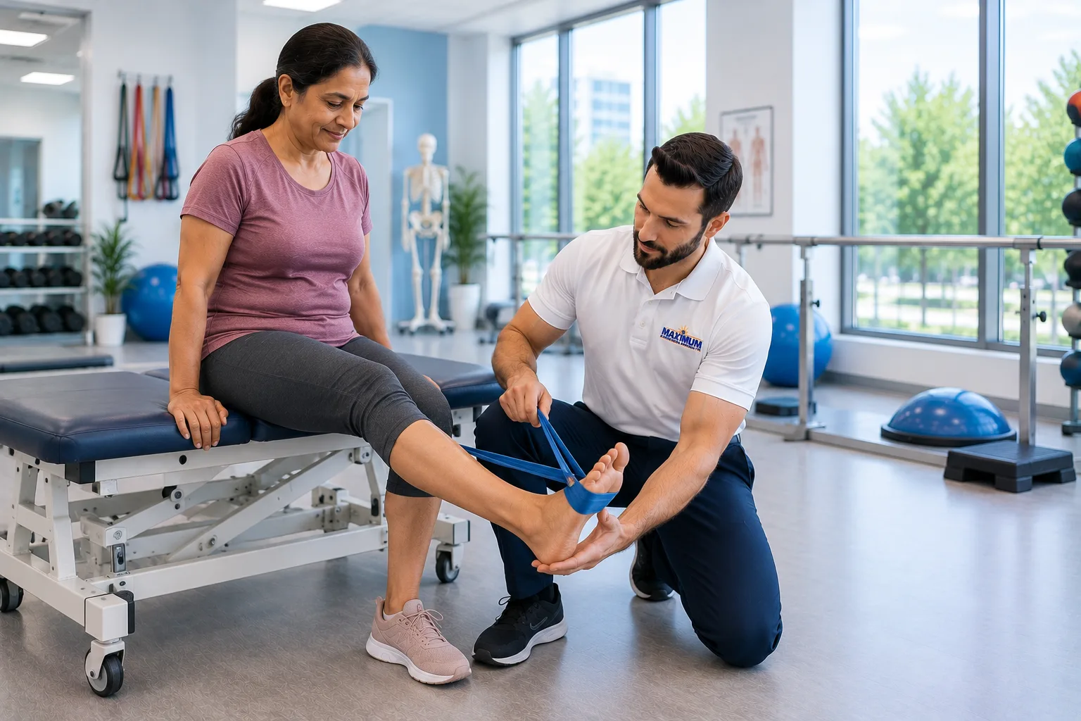 Physical therapy for ankle pain treatment in Evergreen Park, IL, Munster, IN and South Chicago