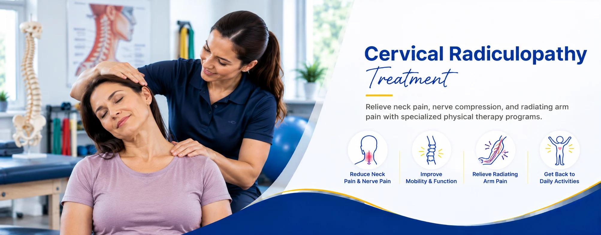 Cervical radiculopathy physical therapy in Evergreen Park, IL, Munster, IN and South Chicago