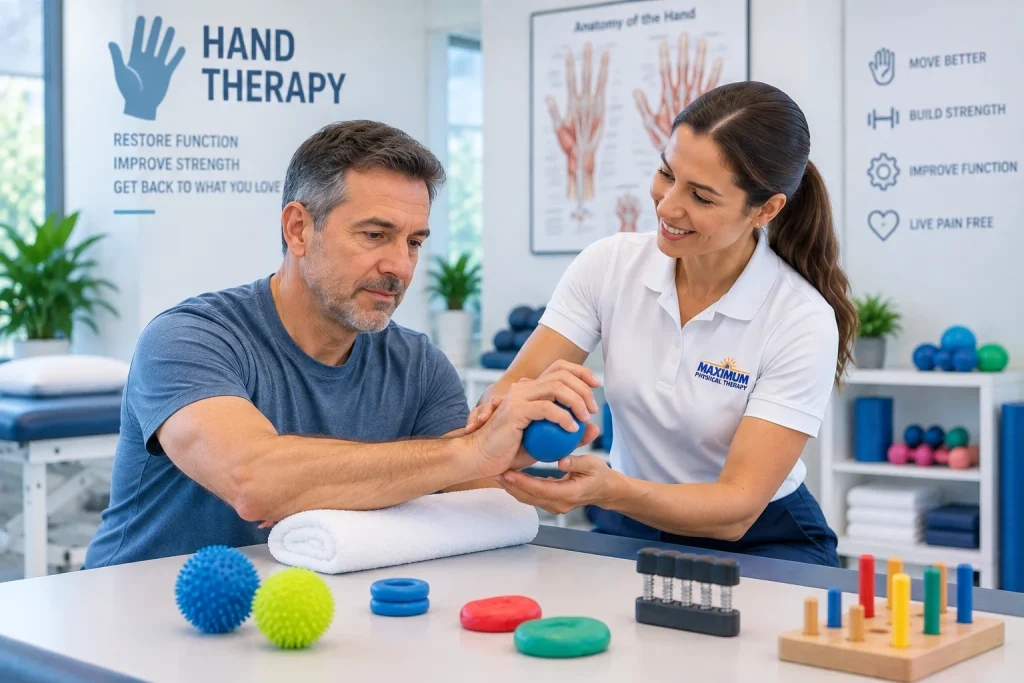 Hand therapy in Evergreen Park, IL, Munster, IN and South Chicago