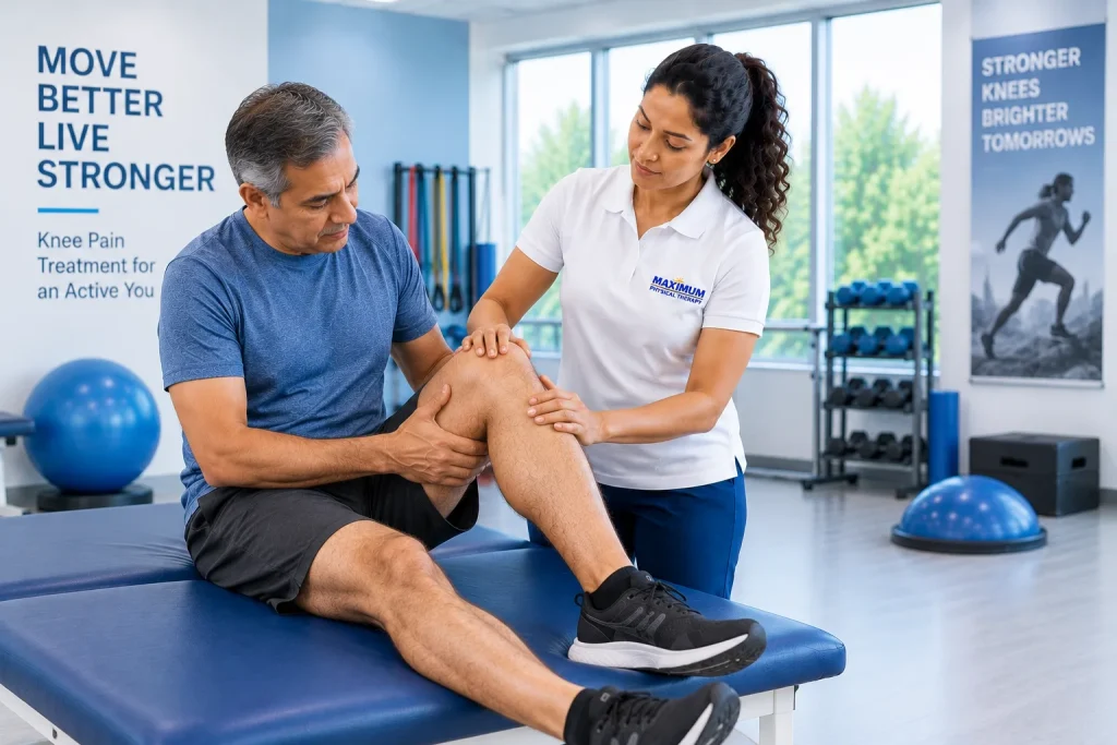 Knee pain treatment and physical therapy in Evergreen Park, IL, Munster, IN and South Chicago
