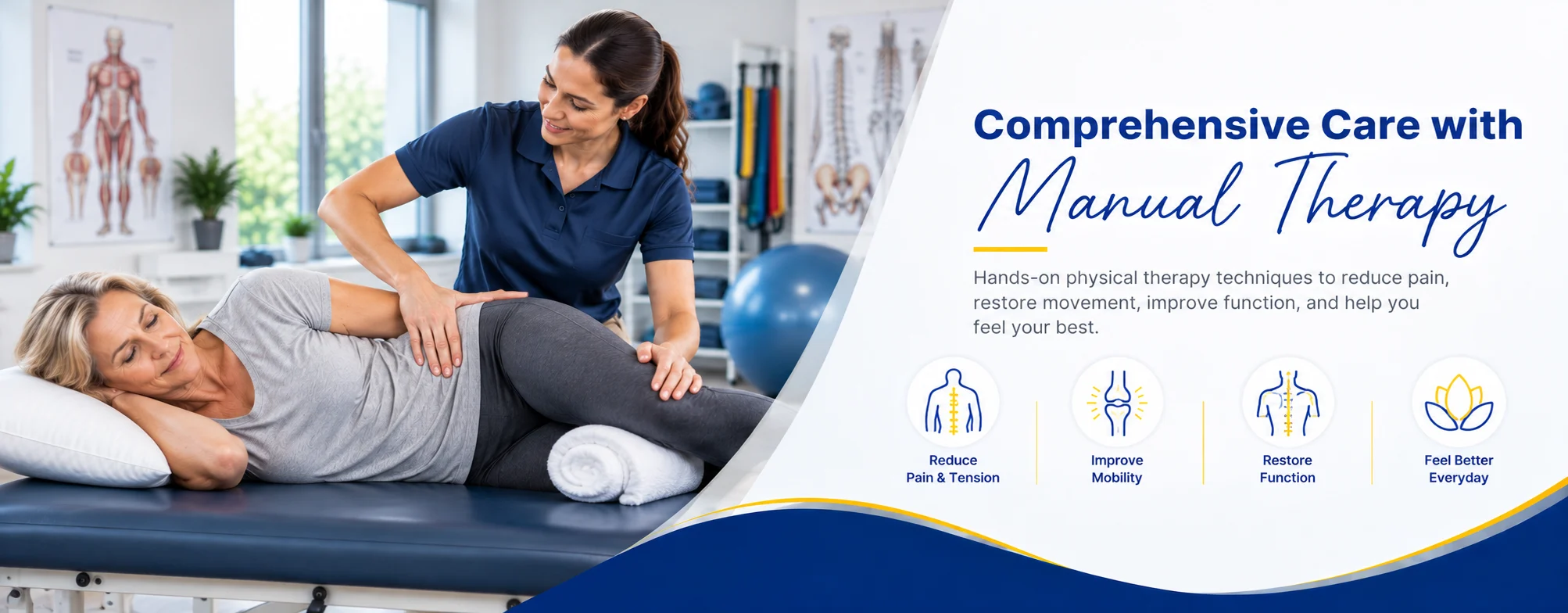 Manual physical therapy in Evergreen Park, IL, Munster, IN and South Chicago