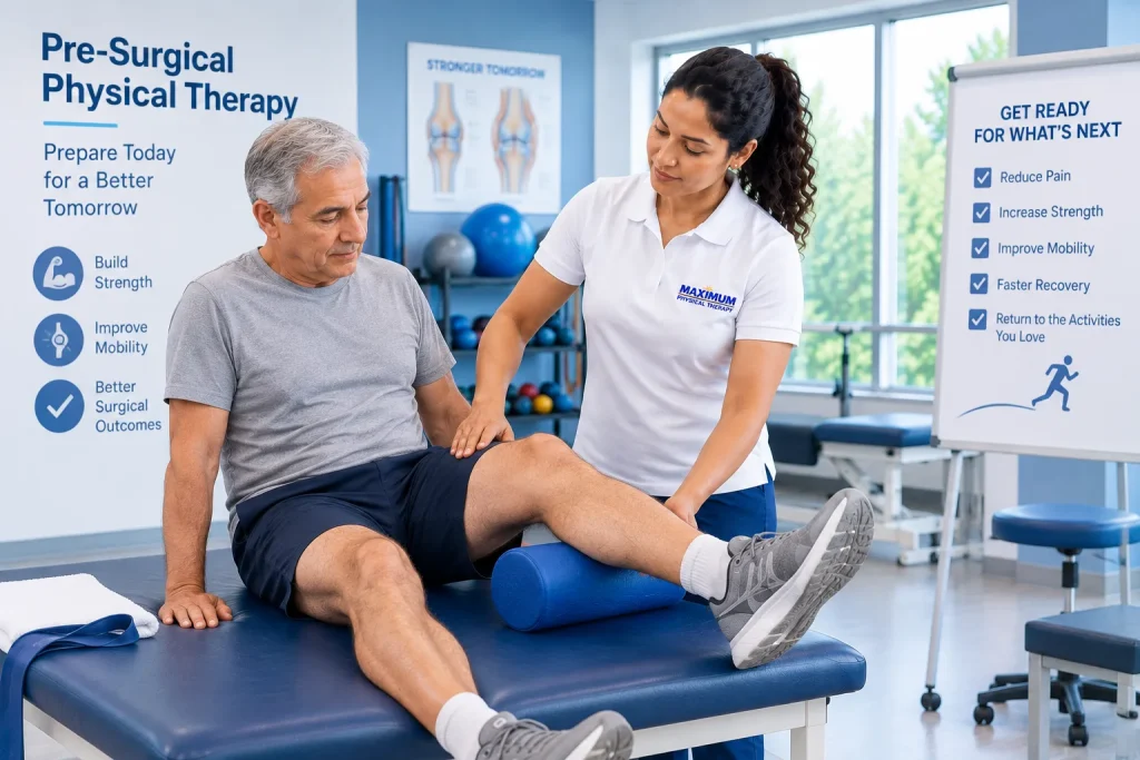 Pre-surgical physical therapy in Evergreen Park, IL, Munster, IN and South Chicago