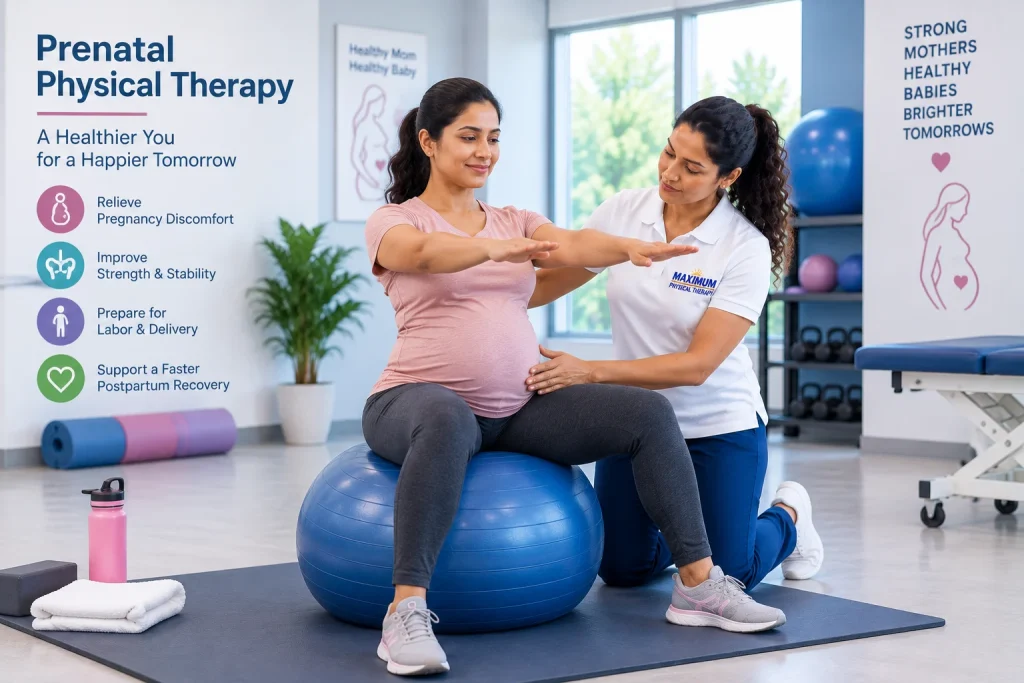 Prenatal physical therapy and postpartum pelvic floor therapy in Evergreen Park, IL, Munster, IN and South Chicago