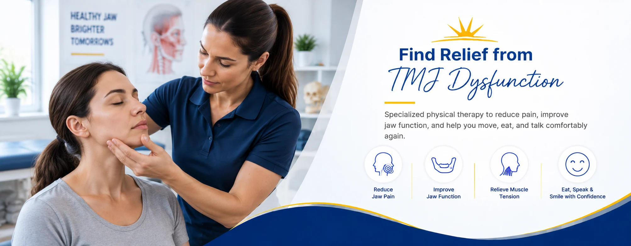 TMJ physical therapy in Evergreen Park, IL, Munster, IN and South Chicago