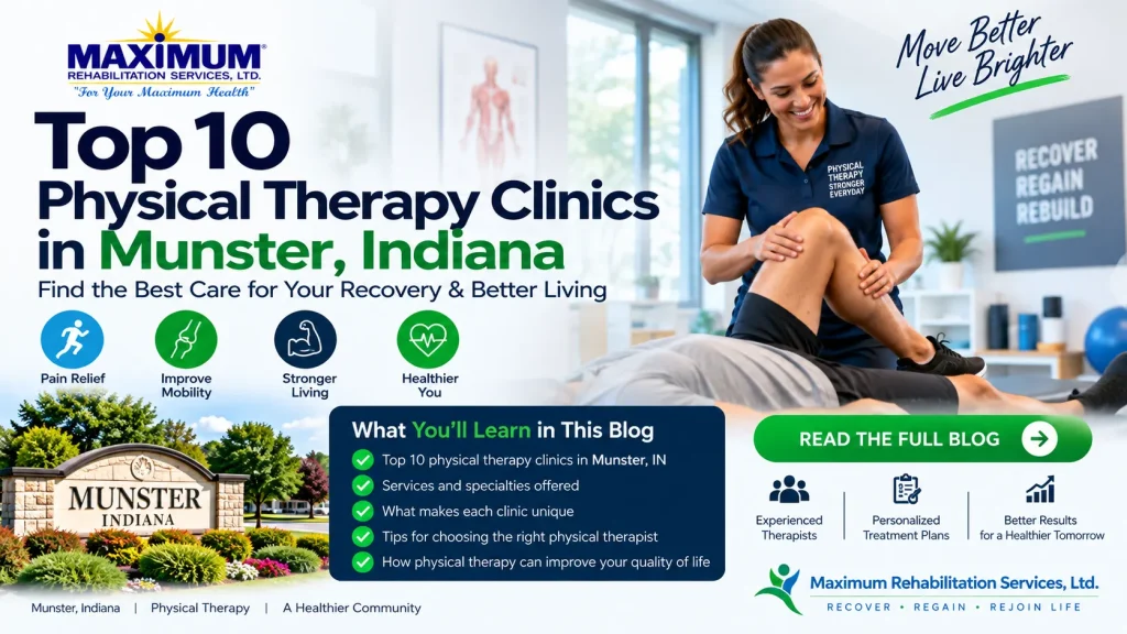 Top 10 physical therapy clinics in Munster, Indiana – Maximum Rehabilitation Services