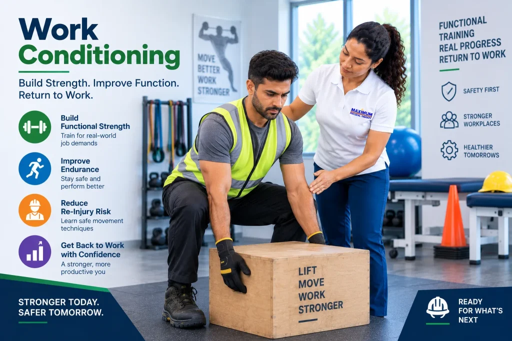 Work conditioning in Evergreen Park, IL, Munster, IN and South Chicago