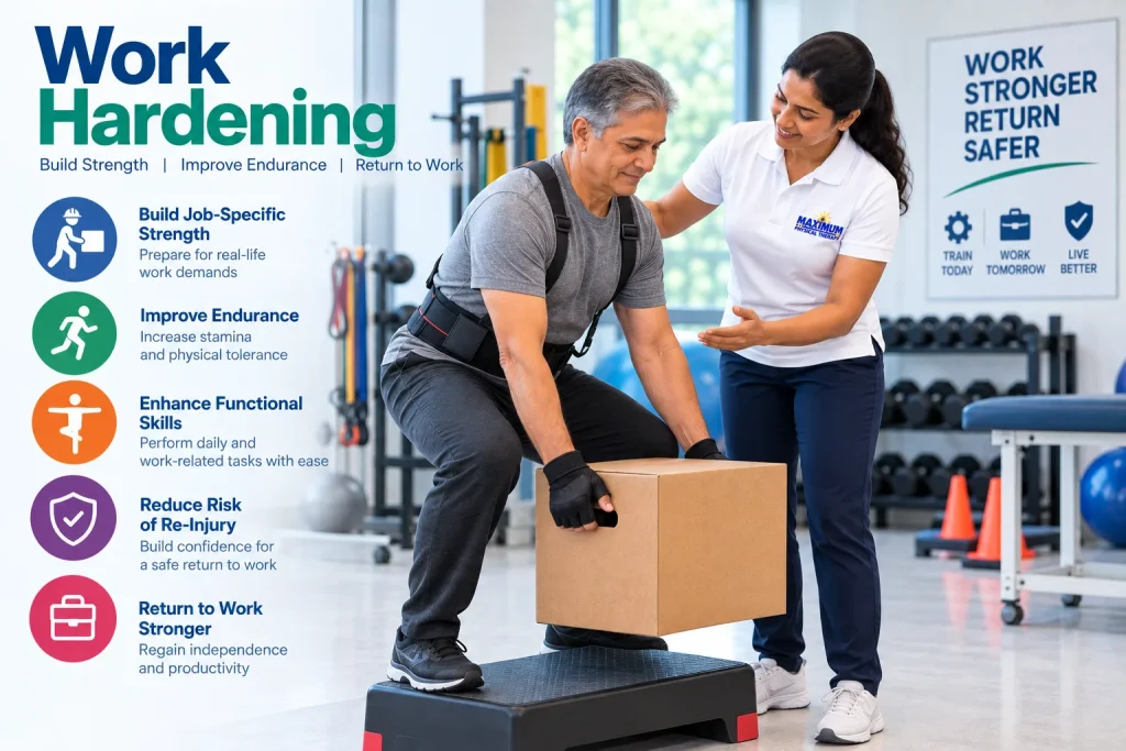 Work hardening in Evergreen Park, IL, Munster, IN and South Chicago