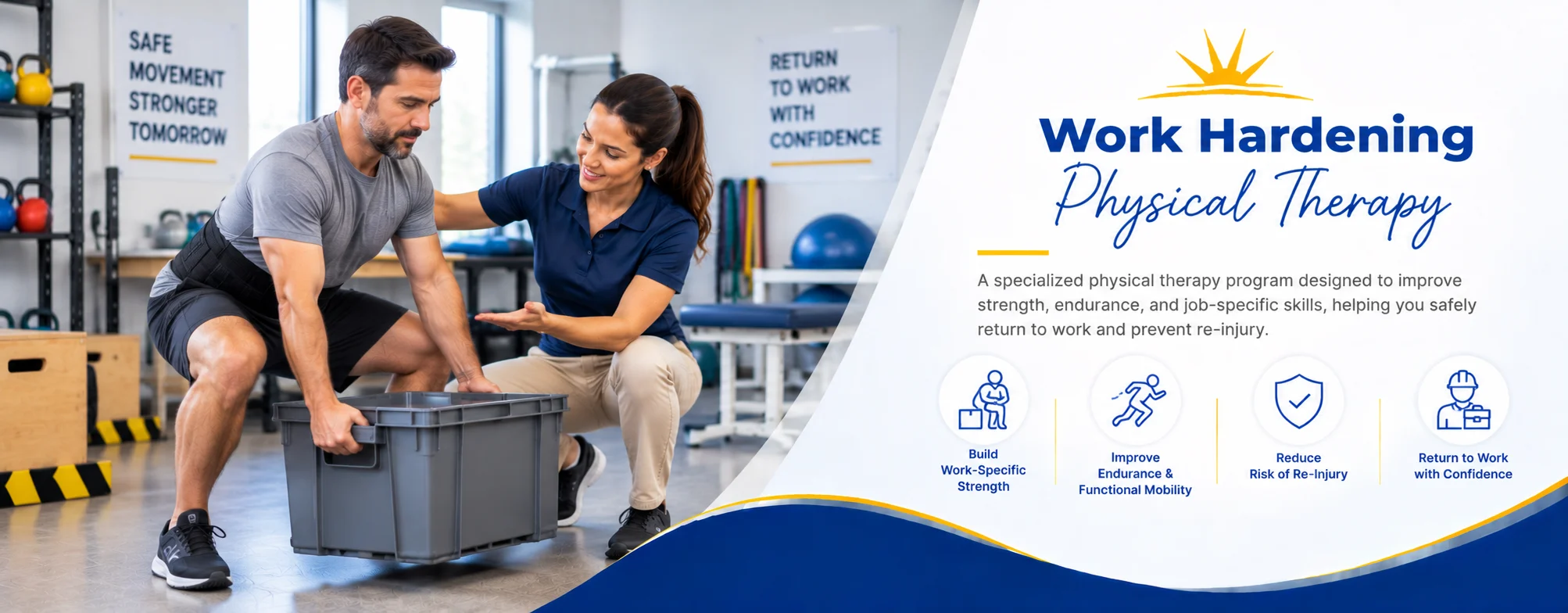 Work hardening physical therapy in Evergreen Park, IL, Munster, IN and South Chicago