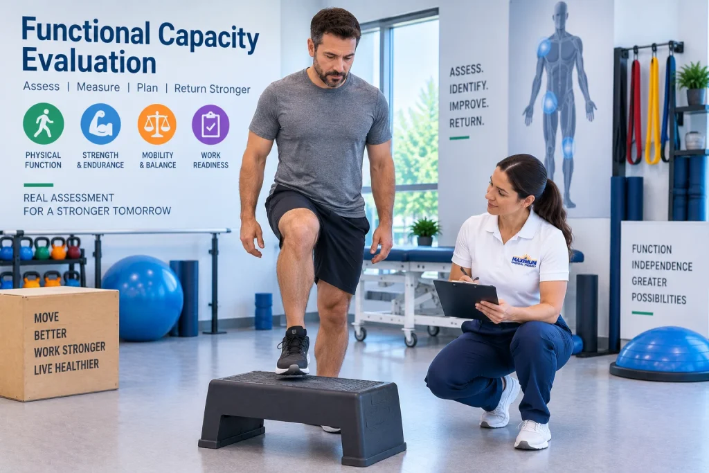 Functional capacity evaluation in Evergreen Park, IL, Munster, IN and South Chicago